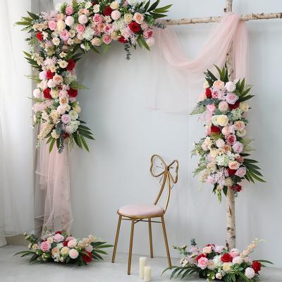 China Bride Wedding Decoration Artificial Flower Background Layout Hand Made Flower Ball Holding Flowers for sale