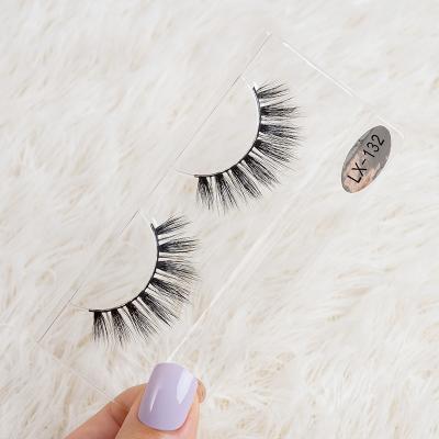 China Natural Soft Strip Lashes Wholesale Lash Vendor Natural 3D Mink Lashes for sale