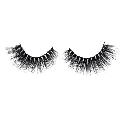 China Hot Selling Soft Strip Synthetic Fiber Lashes Natural Faux Mink Lashes for sale