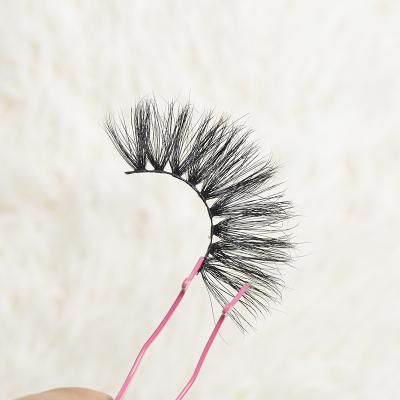 China Strip 3d Mink Lashes 25mm Soft Fluffy Vegan Lashes Package Eyelasheswith Custom Makeup for sale