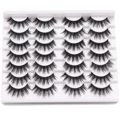 China Full Volume Wholesale 3D Luxury Fluffy Faux Mink Eyelashes With Eyelashes Vendor Customized Boxes for sale