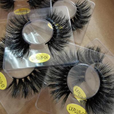 China Long & thick & 2021 New Mink Eyelash Book 25mm Long Dramatic Dramatic Fake Lashes Sample Package Wholesale Price Custom Makeup Tool for sale