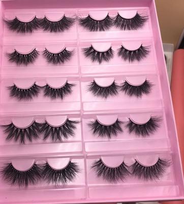 China New Luxury 22mm Mink Eyelash Free Samples 3d Highlights Box Makeup Tools Private Label Service for sale