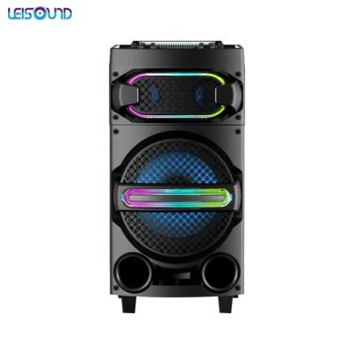 China Outdoor Activities LEISOUND Professional 12 Inch Subwoofer Karaoke Cart Smart Powered Speaker for sale