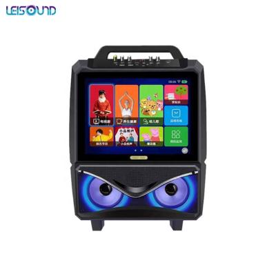 China LEISOUND Professional Audio Visual Dance Trolley Stage Outdoor Loudspeaker with WIFI Touch Screen Function AYV525 for sale