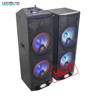 China Hot Selling Leisound Wireless Professional HIGH FIDELITY Dual 10inch Blue Tooth Powerful Bass Speaker With FM/TF Card for sale