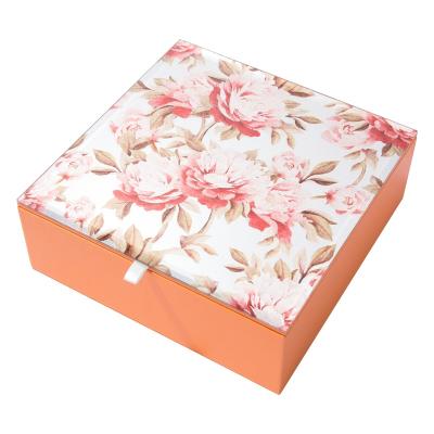 China Luxury Packaging Box Adult Pu Chef Mooncake Glass Gift Jewelry Box With Pink MDF Velvect For Jewelry Box for sale