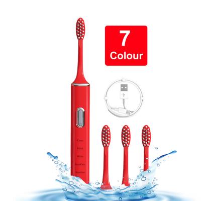 China Wholesale OEM USB Rechargeable Tooth Clean Ultrasonic Clean Powerful Charging Washable Electronic Whitening Brush for sale