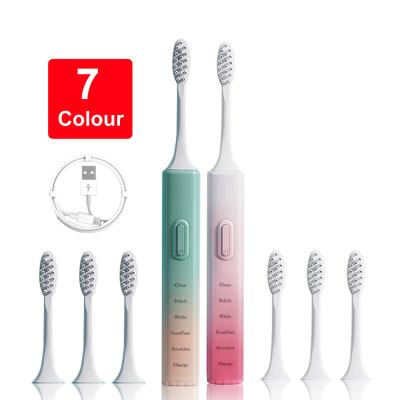 China Wholesale OEM USB Washable Ultrasonic Rechargeable Toothbrush Clean Powerful Charging Sonic Electric Toothbrush for sale