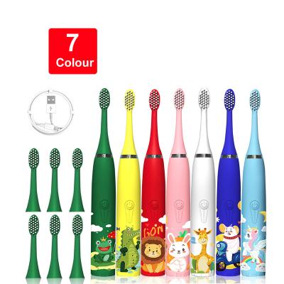 China Wholesale OEM USB Rechargeable Toothbrush Ultrasonic Powerful Clean Powerful Charging Baby Electric Toothbrush Washable Kids for sale