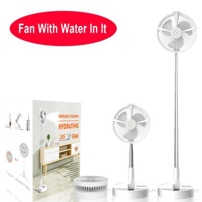 China Wholesale OEM Foldable Mini Mist Fan Tabletop Folding Cooling Portable Electric Standing Mist Water Bottle Rechargeable Fan for sale