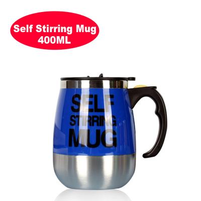 China Wholesale OEM Stainless Steel Workable Automatic Bateri Stirring Automatic Magnetic Self Stirring Electric Cup Coffee Mugs for sale