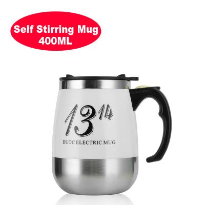 China Wholesale OEM Stainless Steel Automatic Bateri Automatic Electric Stirring Coffee Mug Magnetic Self Stirring Mug for sale