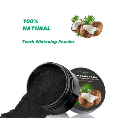 China Remove Stains and Teeth Whitening Wholesale and OEM 30g 100% Natural Activated Charcoal Natural Teeth Whitening Powder Coconut Charcoal for sale