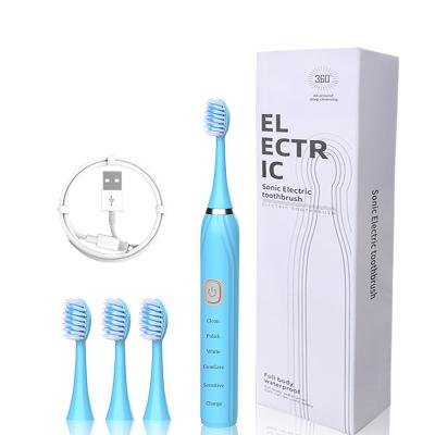 China OEM Washable Powerful Clean Powerful Ultrasonic Rechargeable Toothbrush Electronic Whitening Sonic Toothbrush for sale