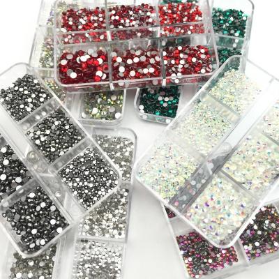 China Easy Apply Super Nail Art Rhinestones Garment Decorations Crystal Rhinestones FlatBack Strass Glitter Sewing&Fabric for sale