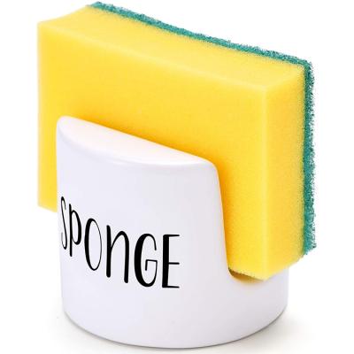 China Sustainable Custom Classic Ceramic Sink Sponge Holder for sale