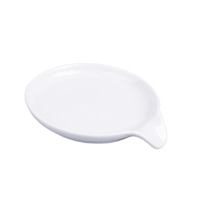 China Sustainable Kitchenware Round Ceramic Spoon Rest Round Custom Logo for sale