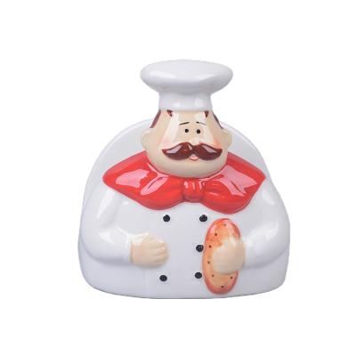 China Chef Viable Simple Design Ceramic Napkin Holder for sale