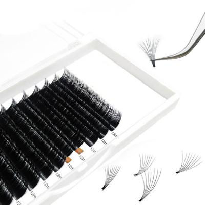 China Full Volume Private Label 20Mm Quick Fanning Label Lash Eyelash Extensions Mixed Length Eyelash for sale