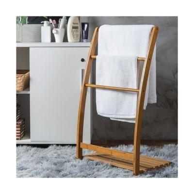 China Sustainable Eco Friendly Bamboo Clothes Rack Folding Drying Rack Highly Durable for sale