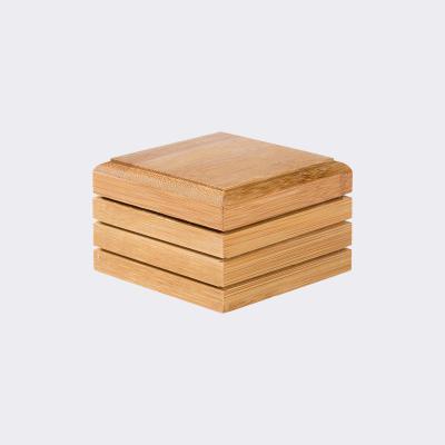 China Bamboo Bathroom Soap Dish Movable/Eco-friendly/Reusable/Durable Wooden Crate Holder With Lid Easy To Carry, Suitable For Travel for sale