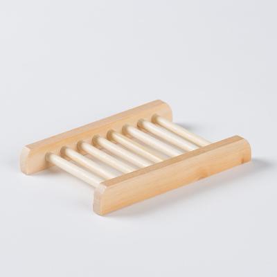 China Movable/Eco-friendly/Reusable/Durable Cheap Waterproof Bamboo Soap Dish Holder For Bathroom Shower Bar Soap Holder With Auto Drain Tray for sale