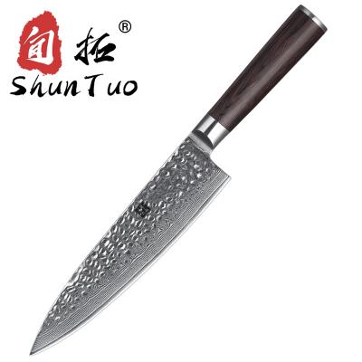 China SHUNTUO 8 Inch vg10 Damascus Professional Knife Sustainable Kitchen Chef for sale