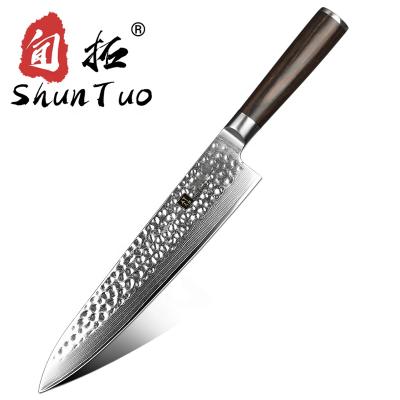 China Butcher VG10 Damascus 9.5 Inch Professional Japanese Kitchen Stainless Steel Chef Knife Sustainable for sale