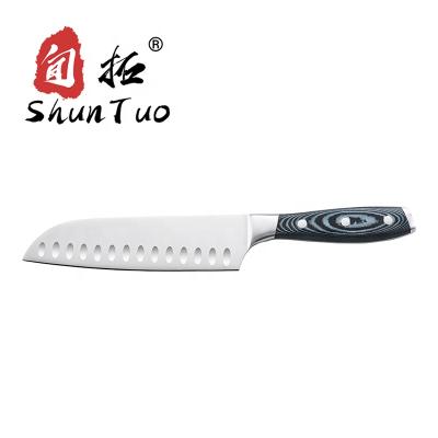 China Viable Custom Good Quality Original Beef Cutting Japanese Chefs Santoku Damascus Knife High Carbon Steel Wholesale for sale