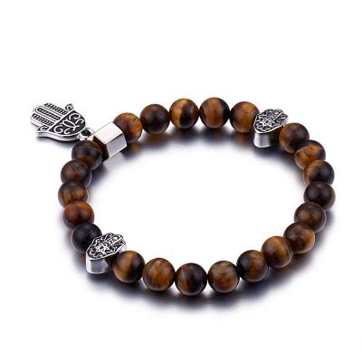 China Buddha hand new tima law volcanic stone bracelet beads wholesale CLASSIC pendant bracelet for sale