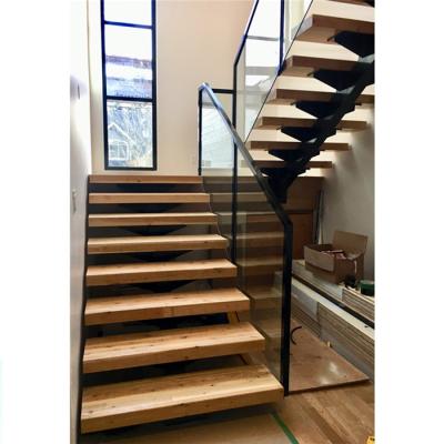 China Indoor Home Escalator Stairs With Straight Stair Case Railing Wrought Iron for sale