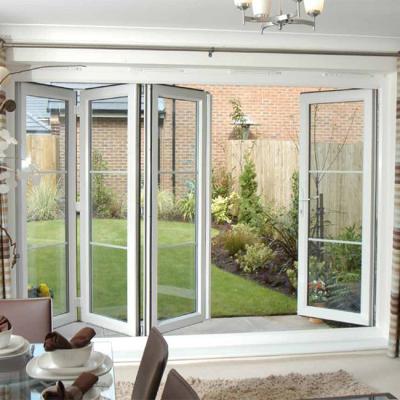 China DAIYA Profile Modern Full Size Aluminum Folding Doors Bifold Doors With Waterproof Function for sale