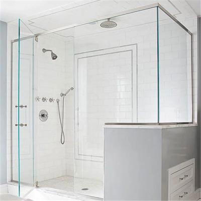 China DAIYA Frameless Shower Door Hinge With Tempered Glass for sale