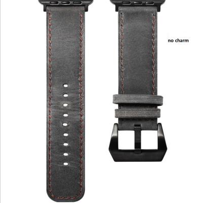 China Handmade Luxury Genuine Leather Watch Strap Band Set For Men for sale