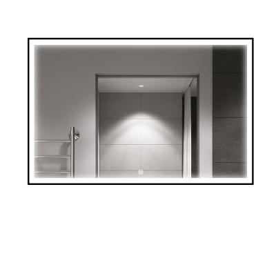 China Illuminated Led Back Lit Glass Bathroom Mirror Lit Wall Mounted Bathroom Mirror for sale