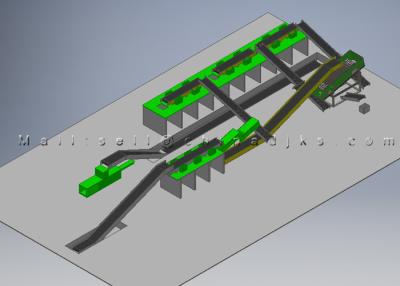 China Turnkey 500KW 20hrs 6000m2 Solid Waste Processing Plant for sale