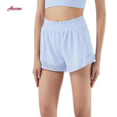 China Next New Breathable Mesh Pocket Waist Fishing Elastic Hip Stitching Yoga Shorts With High Sports Women's Abbreviations for sale