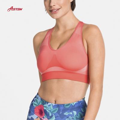 China Best Price Breathable Women's Seamless Gym Clothing Breathable Summer Spring Sports Bra for sale