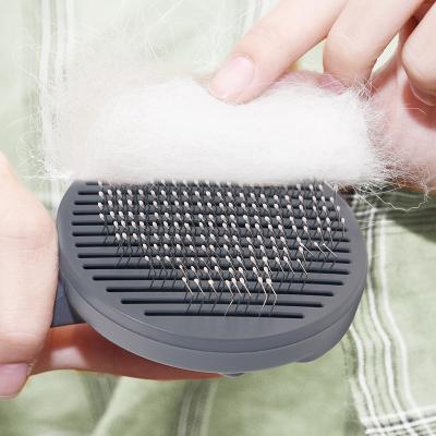 China T9 Individual Molding Slicker Pet Groom Brush Pet Groom Short And Long Hair Cat Comb for sale