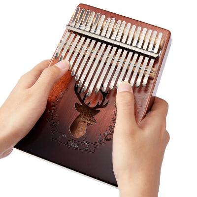 China Kalimba 17 Head Music Instrument Popular All Inch Piano 21 Kalimba Music Head Solid Wood Professional For Beginners for sale