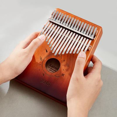 China 2021 new kalimba mass support high quality customization wholesale 17 inch mahogany tone for sale