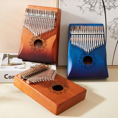 China Mahogany kalimba 17 inch free piano kalimba wholesale musical instrument accessories for sale