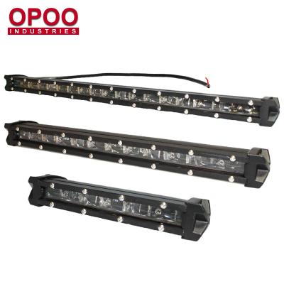 China 12V 24V Super Slim 60W Mini Led Light Bar Die Casting Aluminum Housing Single Row for sale