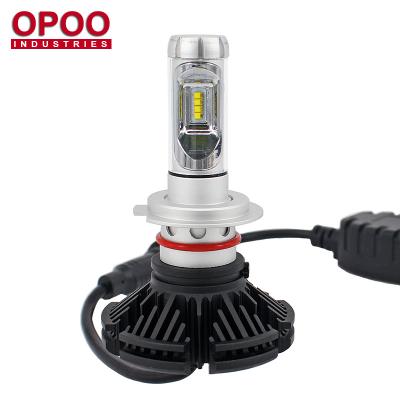 China Diecast Aluminum Housing Auto Lighting System, Super Bright Fanless 4x4 7S Car Led Headlight H7 Bulb for sale