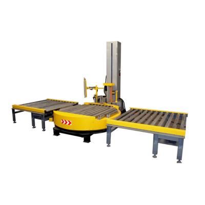 China TP2000FZ-PL Automatic Commodity Pallet Wrapping Machine With Conveyor Roller for sale