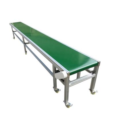 China Custom Factory Dyehome Assembly Line Industrial Transfer Green PVC Belt Conveyor for sale