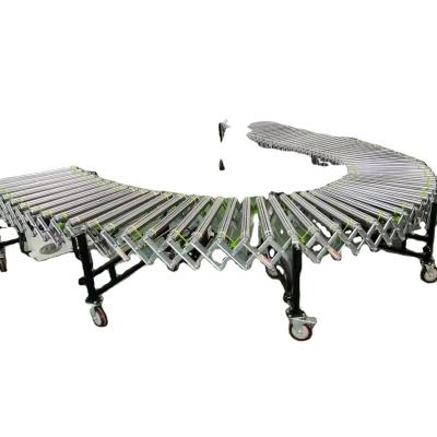 China Electric Power Fire Resistant Retractable Flexible Expanding Roller Conveyor For Sale for sale