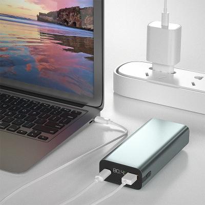 China Custom Logo Mobile Power Bank 45w 10000mah LED Display Fast Charging Portable Power Bank For Macbook Pro for sale