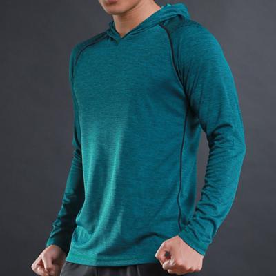 China New Wholesale QUICK DRY Fitness Men's Sports Leisure Hoodie Running Breathable Sports Long Sleeve for sale